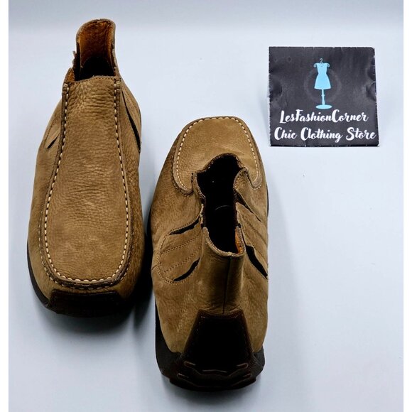 Geox Mens Tan Suede Leather Respira Slip-On Chelsea Chukka Boots Sz 10 (43) 2834 - Picture 11 of 16